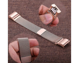 Magnet Stainless Steel Mesh Watch Band for Fitbit Alta - Rose Gold