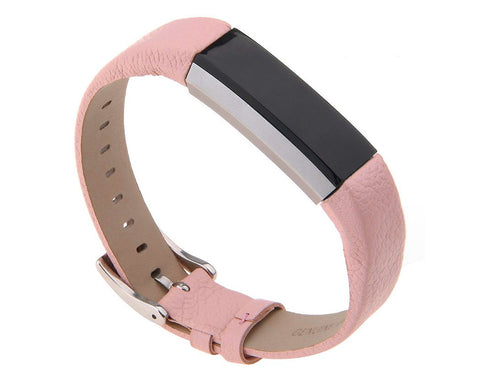 Replacement Leather Watch Band for Fitbit Alta - Pink