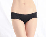 Lace Open Crotch Thong with a Strappy Back and Satin Bow