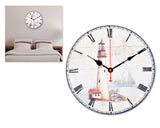 12" Retro Retro Style Quiet Sweep Quartz Wall Clock