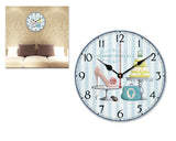 12" Retro Retro Style Quiet Sweep Quartz Wall Clock