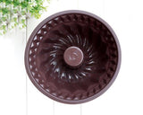 8.6 inches Bundt Pan Silicone Baking Mold - Brown