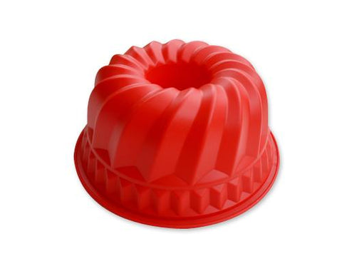 8.6 inches Bundt Pan Silicone Baking Mold - Red