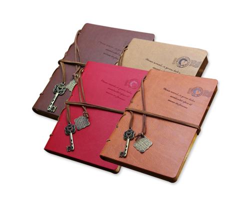 Retro Leather Blank Pages Journal Diary Notebook