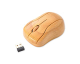 2.4GHz Bamboo Wireless Mouse with USB Receiver