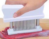 Professional 48 Blades Stainless Steel Meat Tenderizer - White