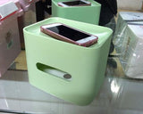 Multifunctional Plastic Cube Tissue Box Holder