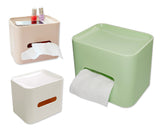 Multifunctional Plastic Cube Tissue Box Holder