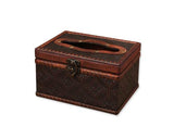 Retro Rectangular Wooden Tissue Box Holder