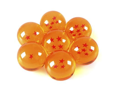 Dragon Ball Z Stars Crystal Glass Ball with Gift Box - Set of 7