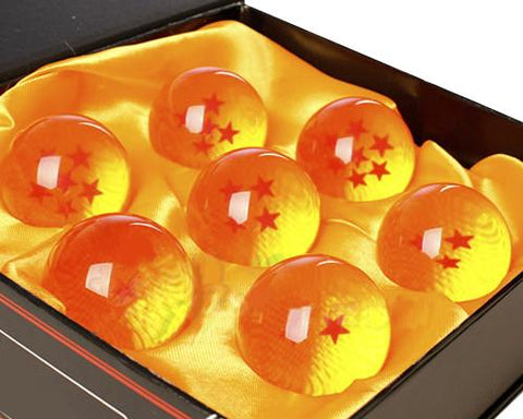 Dragon Ball Z Stars Crystal Glass Ball with Gift Box - Set of 7