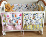 Cartoon Bear Hanging Diaper Caddy and Nursery Organizer - Light Brown