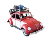 Large Vintage Retro Toy Model Car - Red Beetle Travel Car