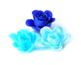 12 Pcs Scented Rose Petal Bath Soap with Little Bear - Blue