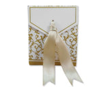Classic Damask Wedding Candy Boxes with Ribbons