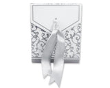 Classic Damask Wedding Candy Boxes with Ribbons