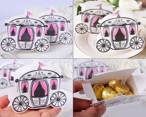 Fairytale Carriage Wedding Candy Boxes