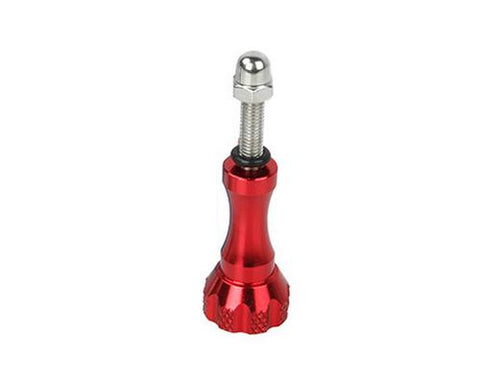 GoPro Long Thumb Knob Stainless Bolt Nut Screw for Hero Cameras - Red
