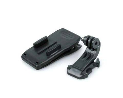 GoPro Backpack Clamp Clip w/ J-Hook Buckle for Hero Cameras - Black