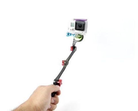 GoPro Aluminum Foldable Stabilizer Grip Mount for Hero Cameras - Black