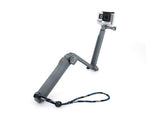 GoPro 3-Way Adjustable Extension Arm Grip Tripod for Hero Camera-Gray