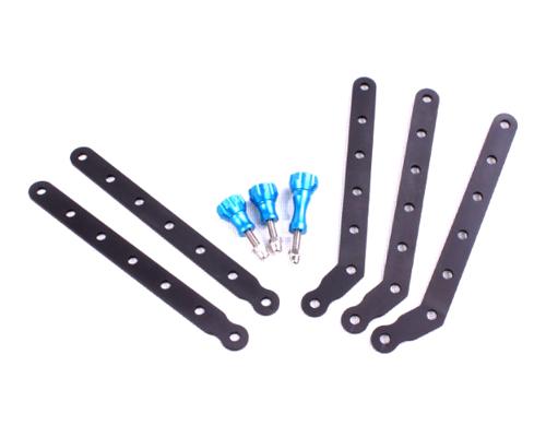 GoPro Aluminum Extension Arms Mount w/ Screws for Hero Cameras - Blue