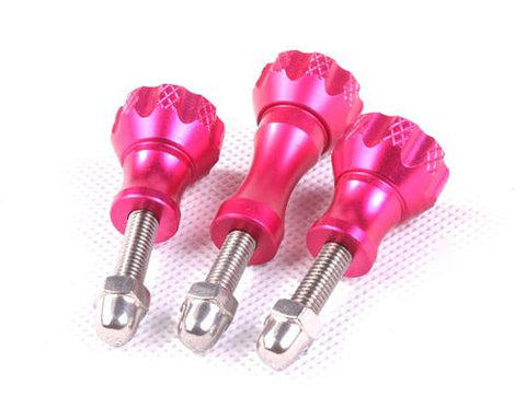 GoPro Aluminum Knob Stainless Bolt Nut Screw for Hero Cameras - Pink