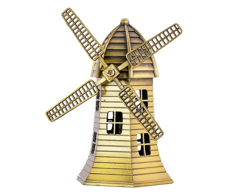 Metallic Holland Windmill Model Decoration