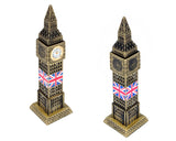 Metallic Big Ben Tower Model Statue Decoration with Clock