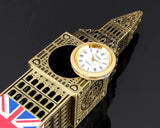 Metallic Big Ben Tower Model Statue Decoration with Clock