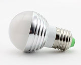 3W E27 Multiple Color LED Light Bulb with Wireless Remote Control