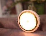 Round Series Battery Operated LED Light with Motion Sensor - Yellow