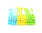 6 Pcs Portable Plastic Security Strap Clothes Hanger Hanging Clips