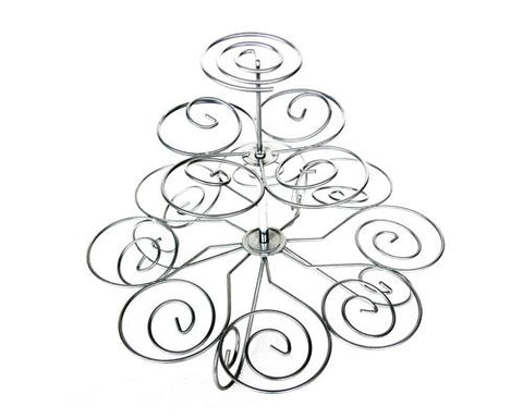 13 Rings 3 Layers Metal Tree Tower Cupcake Stand