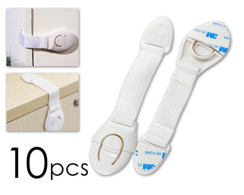 10 Pcs Children Safety Lock for Doors and Drawers