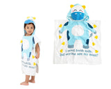 1.2 meters Cartoon Bathrobe Cloak for Kids