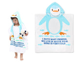 1.2 meters Cartoon Bathrobe Cloak for Kids