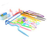 56 Pcs Sewing Knitting and Crochet Tools Set with Storage Box