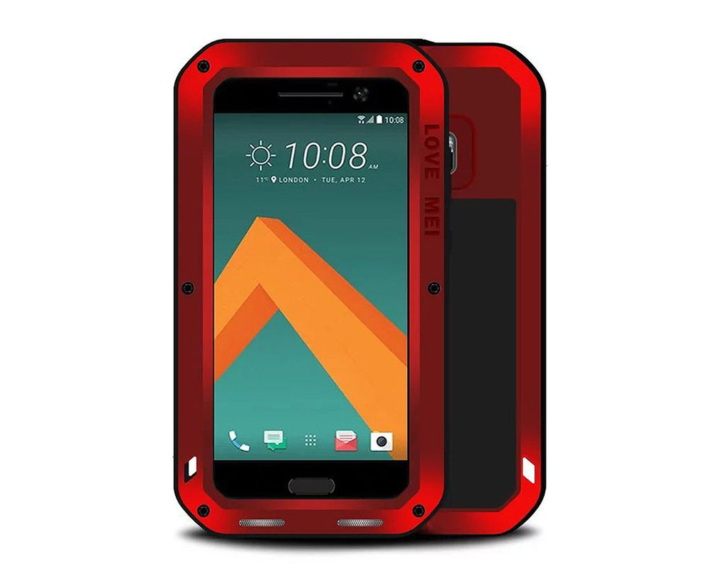 Waterproof Series HTC 10 Metal Case - Red