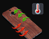 0.3mm Real Wood Back Protective Sticker for HTC 10 - Walnut