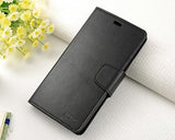 Fold Series Huawei P8 Flip Leather Case - Black