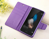 Fold Series Huawei P8 Flip Leather Case - Purple