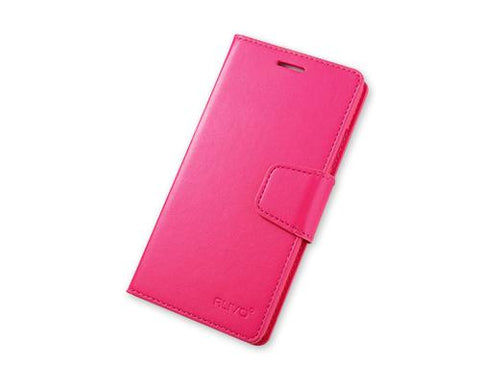 Fold Series Huawei P8 Flip Leather Case - Magenta