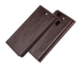 Wallet Series Huawei P9 Genuine Leather Case - Maroon