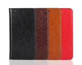 Wallet Series Huawei P9 Genuine Leather Case - Maroon