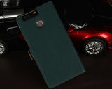 Smart Series Huawei P9 Genuine Leather Case - Green