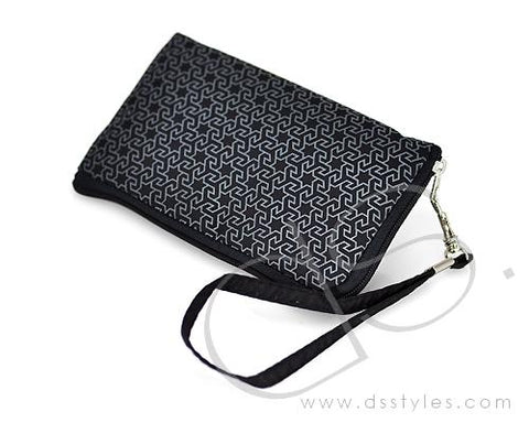 Zipper Series Leather Pouch iPhone 5 Case - Black Star