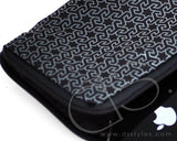 Zipper Series Leather Pouch iPhone 5 Case - Black Star