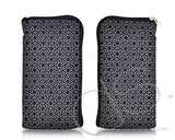 Zipper Series Leather Pouch iPhone 5 Case - Black Star