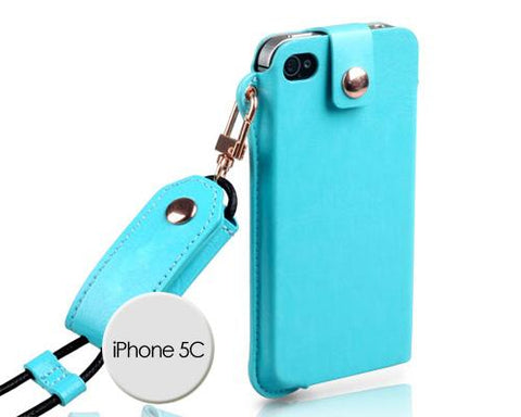 Eternal Series iPhone 5C Leather Case - Blue